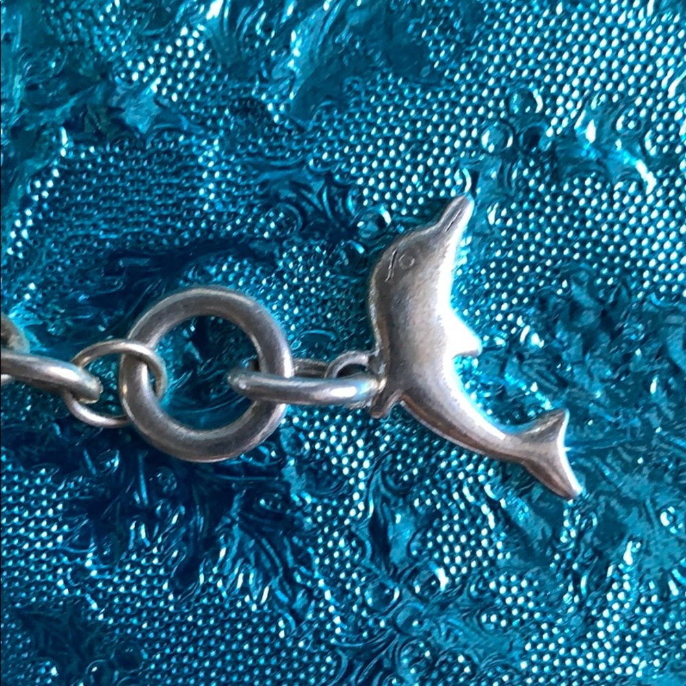 Cool Jewels silvertone dolphin statement necklace - Picture 11 of 12